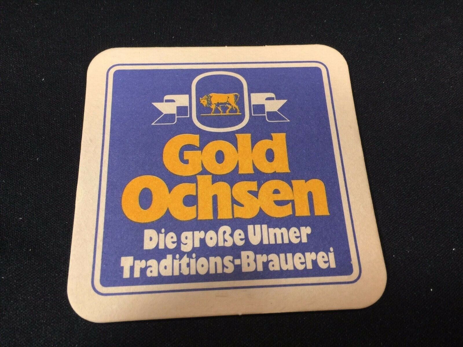 (1) Gold Ochsen Beer Coaster Die Grobe Vlmer 