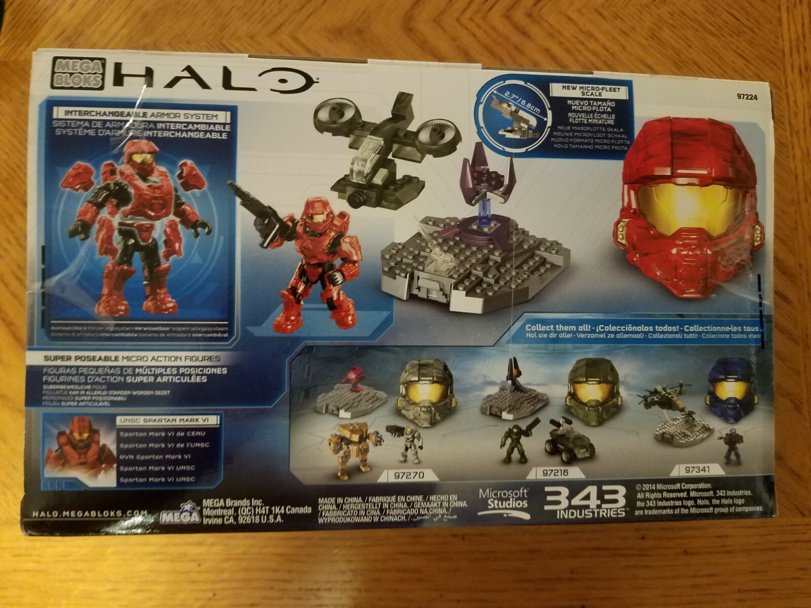Mega Bloks Halo Micro-Fleet Hornet Assault UNSC Spartan Mark VI Helmet Kit NEW!