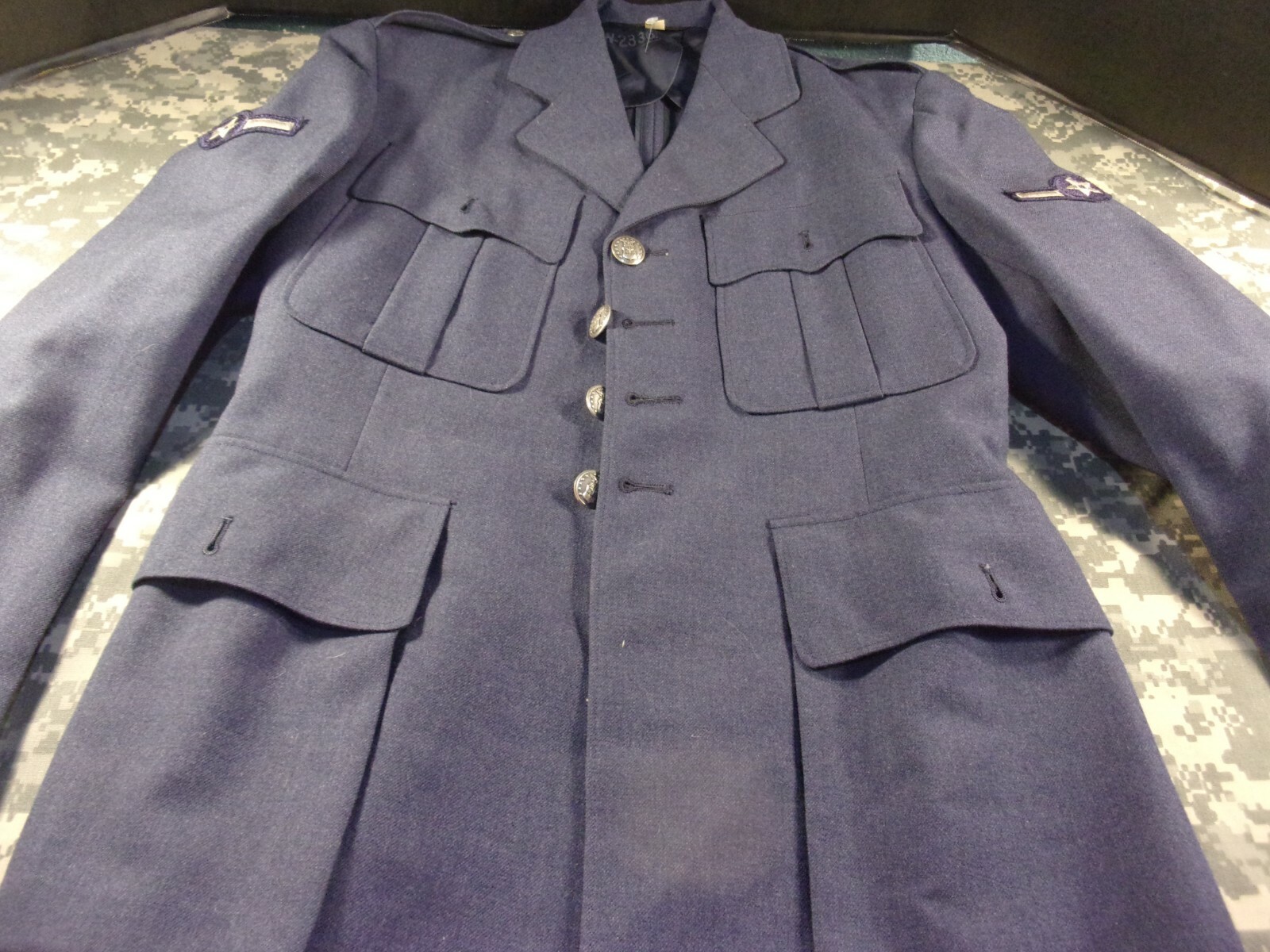 1951 USAF US AIR FORCE BLUE 100% WOOL UNIFORM JACKET 40