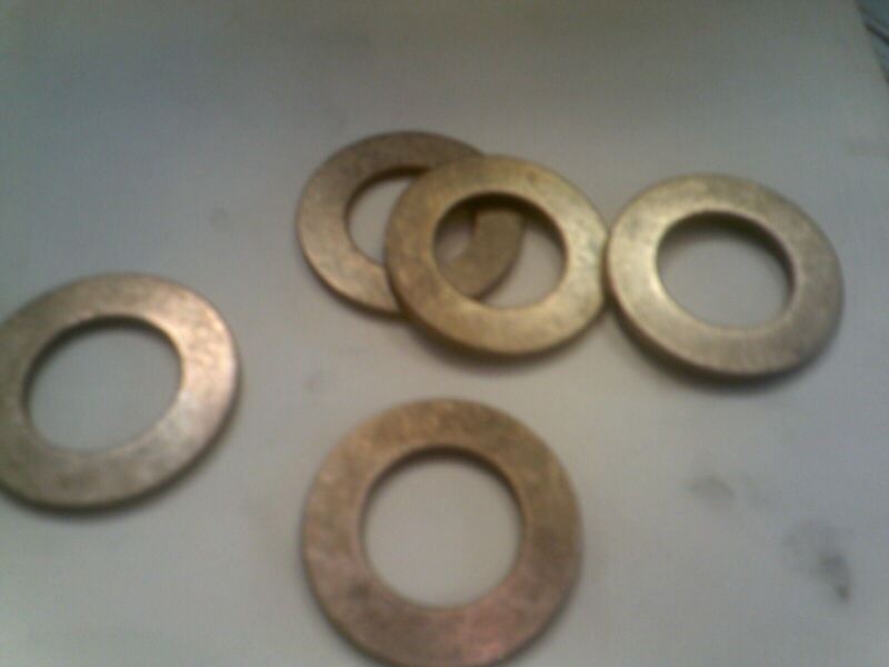 Oilite Thrust Washer Bronze 1" ID x 1-3/4" OD X 1/8 THICK Bearing Bushing Brass 