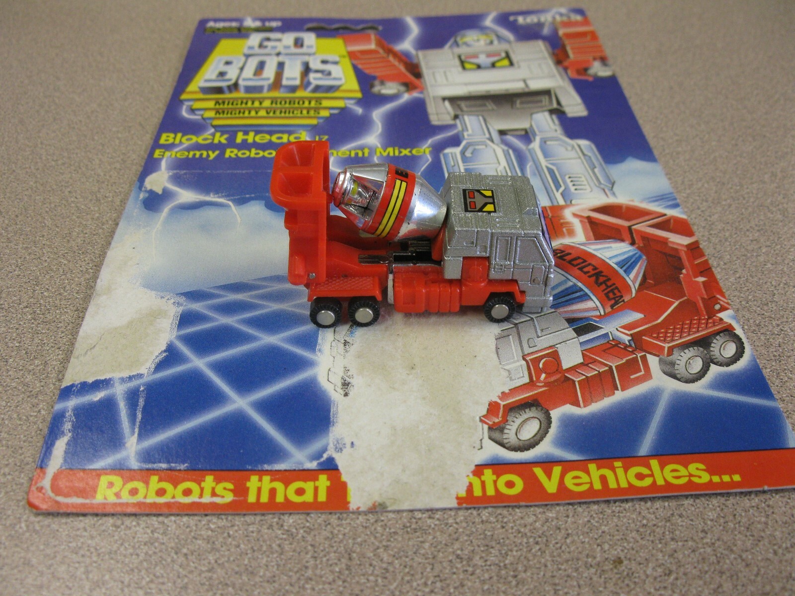 Convertible Robots Race Car Diecast Metal GoBot Tranformers BLOCK HEAD