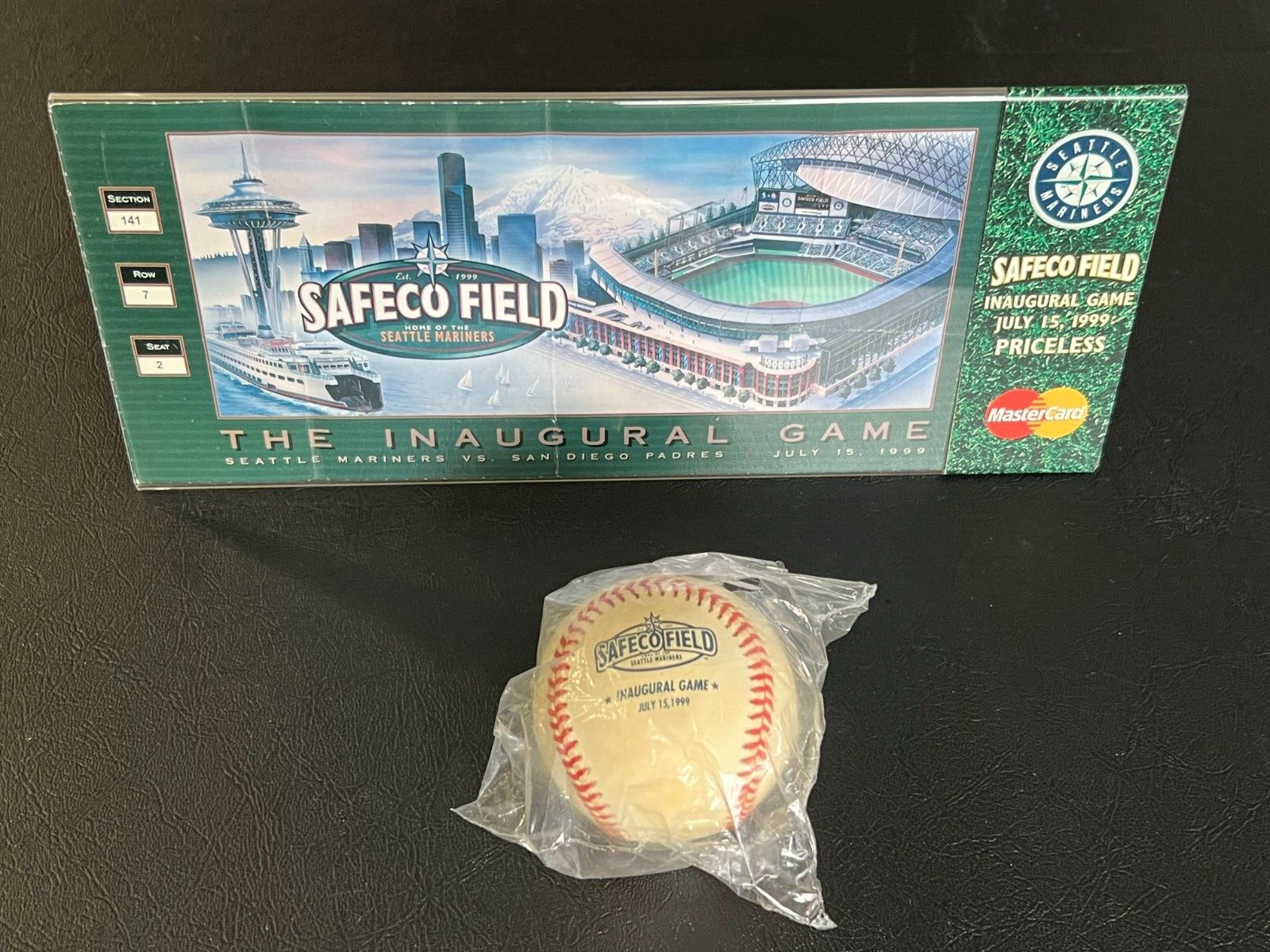 MLB Seattle Mariners Safeco Field 1999 Inaugural Game Ball