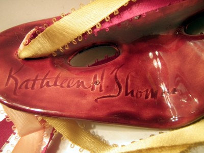 New Orleans Mardi Gras Mask Cermic Handmade Painted Kathleen Thomas Artist