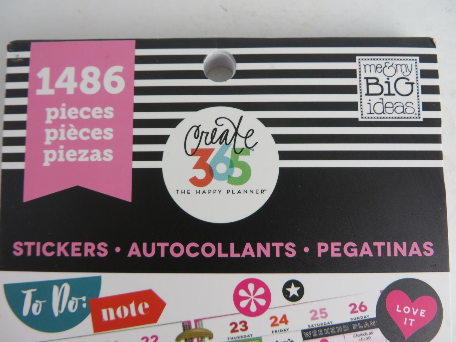 Me & My Big Ideas 1486 Piece Stickers Create 365 The Happy Planner #0096