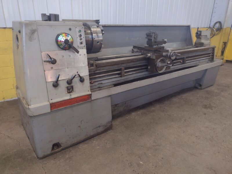 21" X 108" CLAUSING COLCHESTER MODEL #21 ENGINE LATHE 3.5" HOLE: STOCK #17305