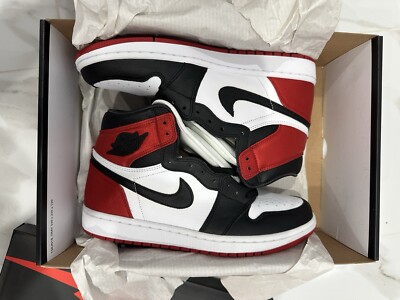 WMNS Size 10 - Air Jordan 1 Retro High Satin Black Toe, CD0461-016, New obo