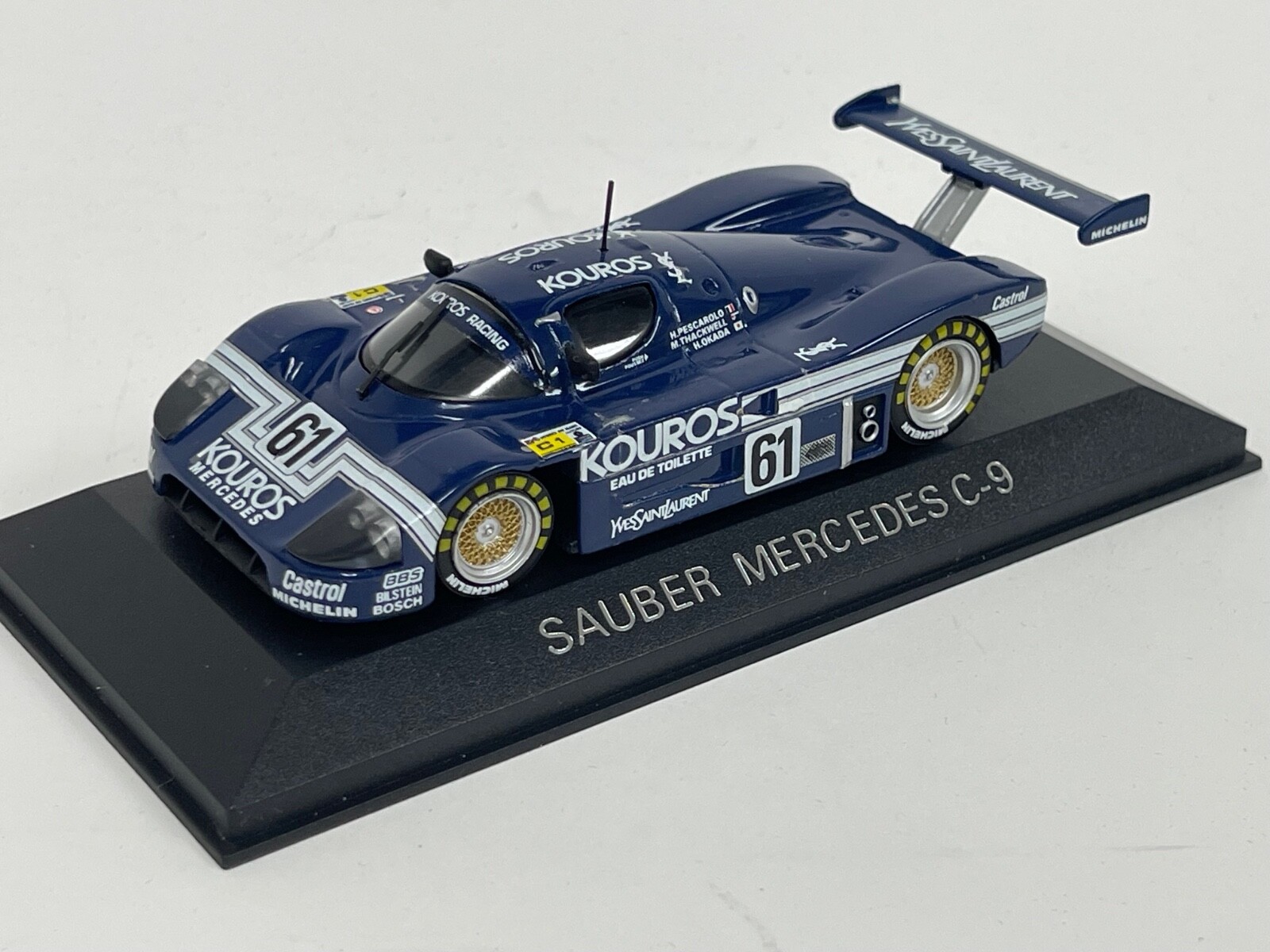 Maxモデル　ミニチャンプス　1/43　Sauber Mercedes c9 1/43 Minichamps MAX Models Mercedes Sauber C9 1987 24 H of