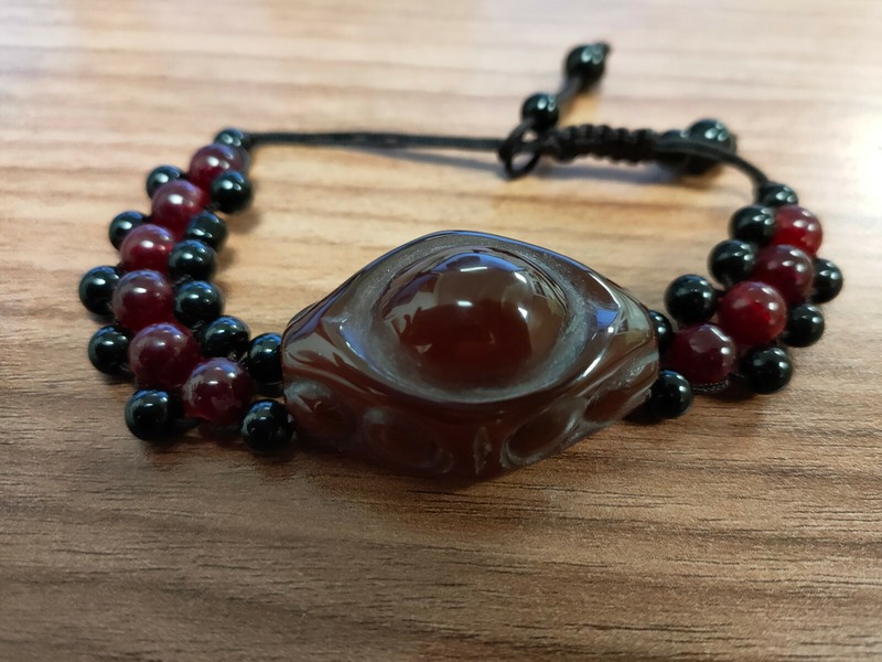 Ancien Bracelet Ambre Pierre Naturel Cognac Baltic