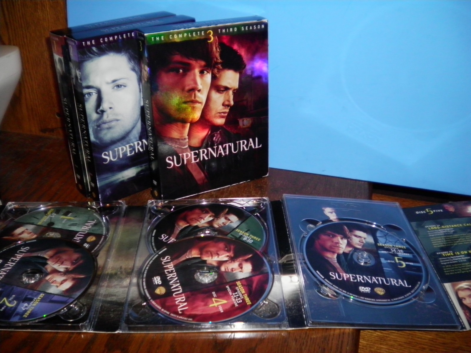 SUPERNATURAL COMPLETE SEASONS 1-3 DVD FIRST SECOND THIRD 1 2 & 3