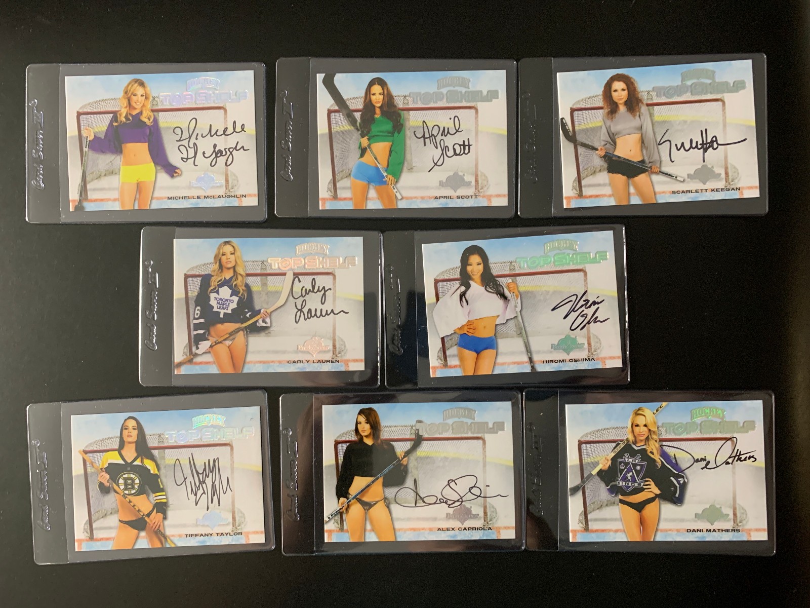 2014 Bench Warmer Hockey Top Shelf Auto Autograph Taylor Lauren 8 Card Lot #6
