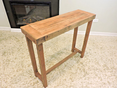 Reclaimed Barn Wood  Console Table, Farm House, Rustic, Solid. Salvaged.
