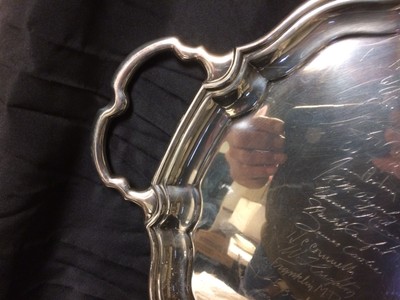 Tiffany & Co. Sterling Birmingham England Large Presentation Tea Tray 3178 Grams