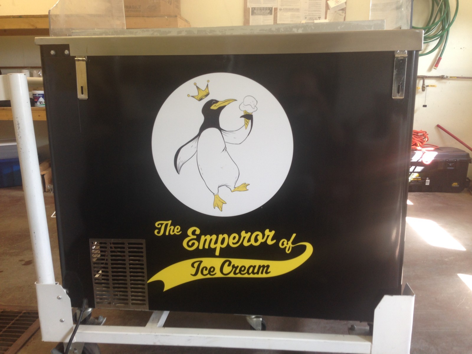 Cardinal Cold Plate Ice Cream Scoop Cart w/Attachments