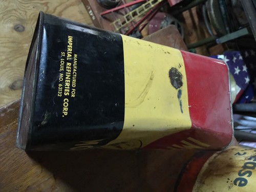 Imperial Motor Oil 2 Gal Metal Empty Can