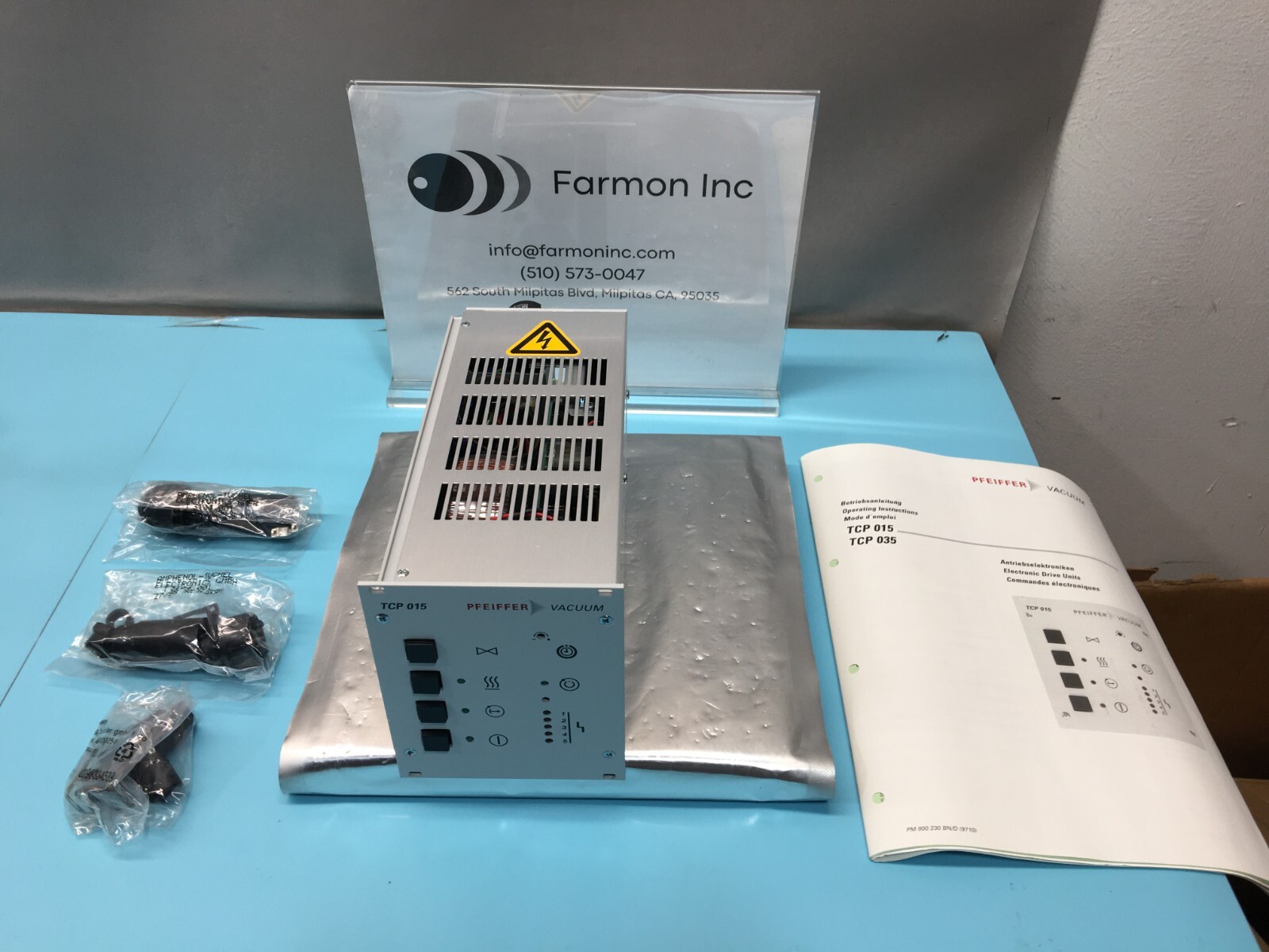 Pfeiffer TCP 015 Vacuum Turbopump Controller, PM C01 598, 151848