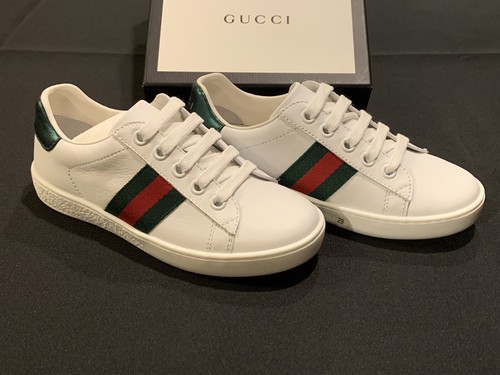 VIP【関税送料無料】希少 GUCCI IVORY SNEAKERS Children's Gucci Re-Web sneaker in ivory leather | GUCCI® US