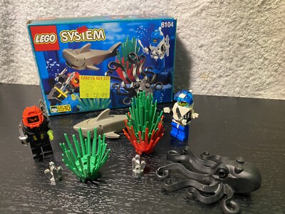 LEGO System Aquacessories + Box, Set 6104, 85% Complete, Released 1996