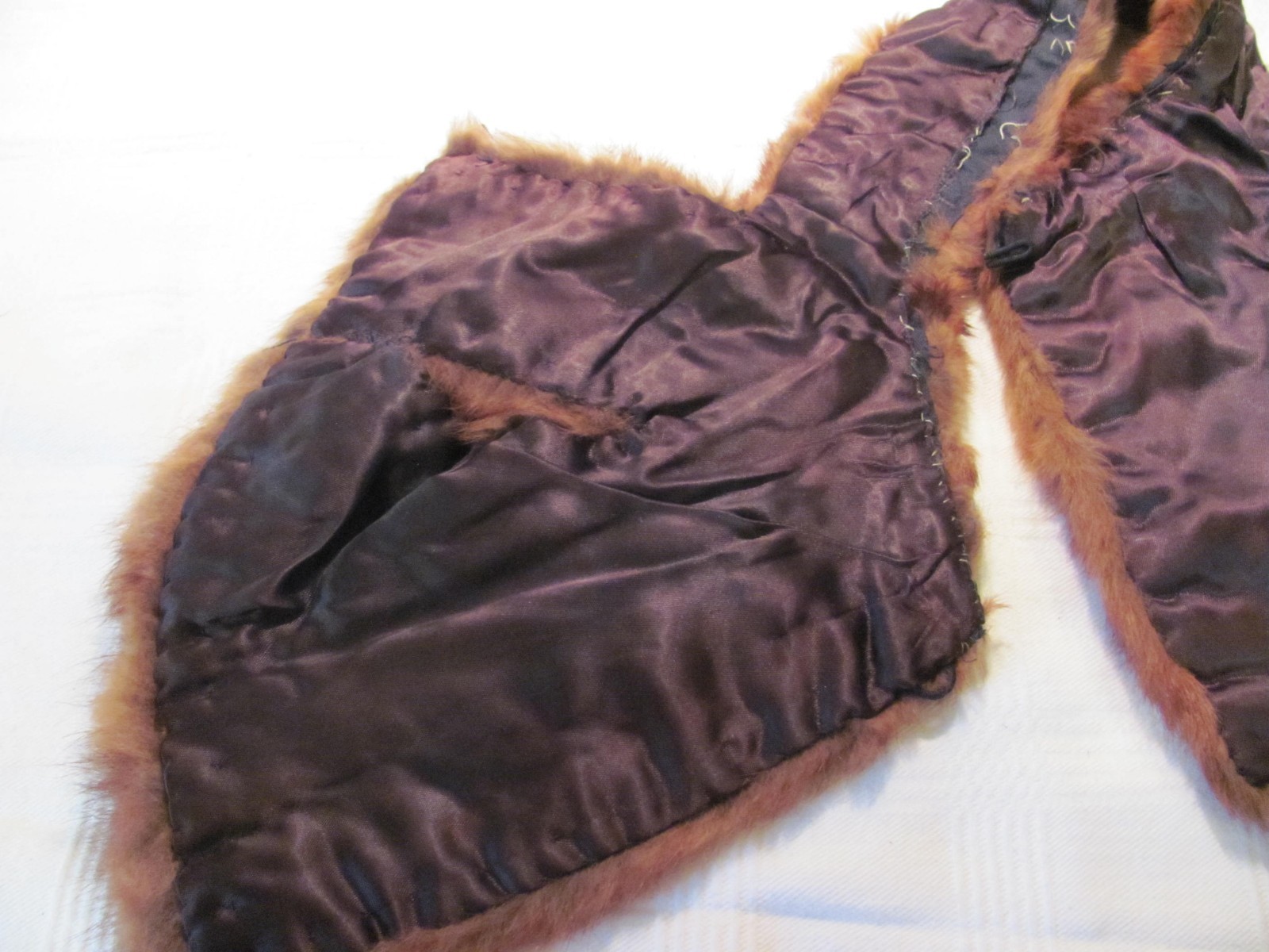 Vintage Lot (3) Mink Coat Collars Circa 1950's From Family Estate