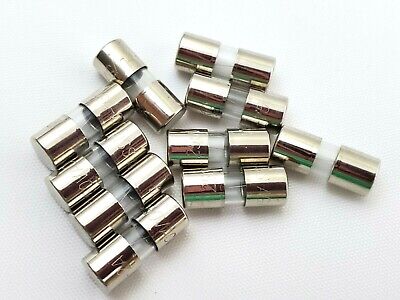 Lot of 10 Bussmann AGA2 Glass Fuses 2 Amp 250 Volt Fast Acting 1/4'' x 5/8'' 