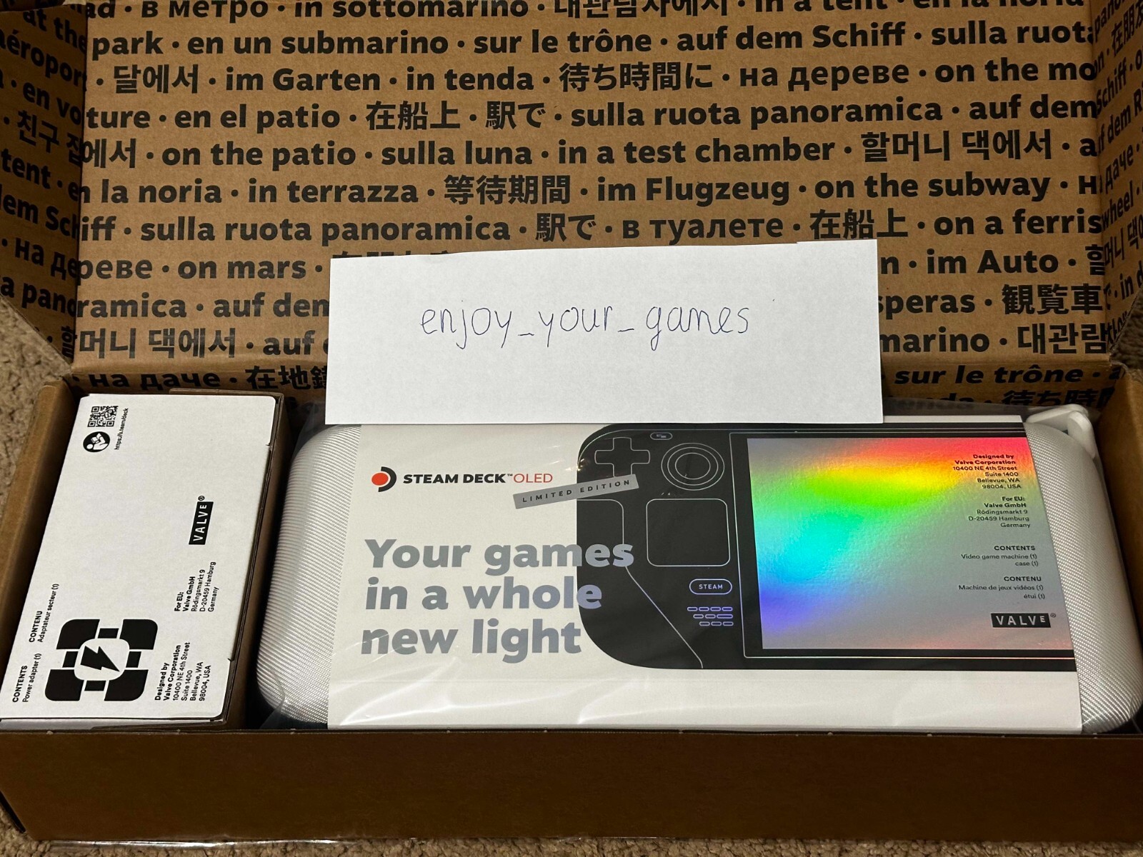 Valve Steam Deck OLED 1TB Handheld Console White LIMITED Valve Steam Deck OLED 1TB Handheld Console White LIMITED