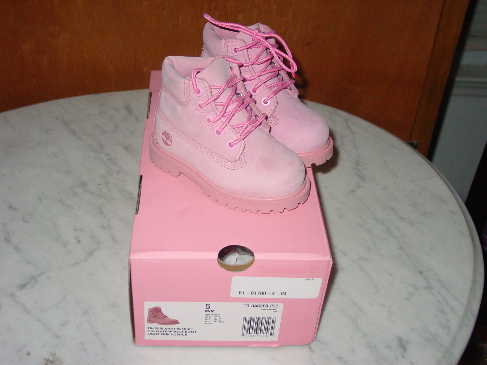 Timberland Light Pink Leather A62FB Toddler Boots! Size 5C w Timberland Light Pink Leather A62FB Toddler Boots! Size 5C w
