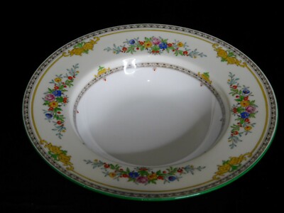 MINTON STANWOOD GREEN Rimmed Soup Bowl