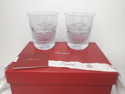 Baccarat crystal Diamant Tumbler Set /2 2811574 NIB w/all Original contents