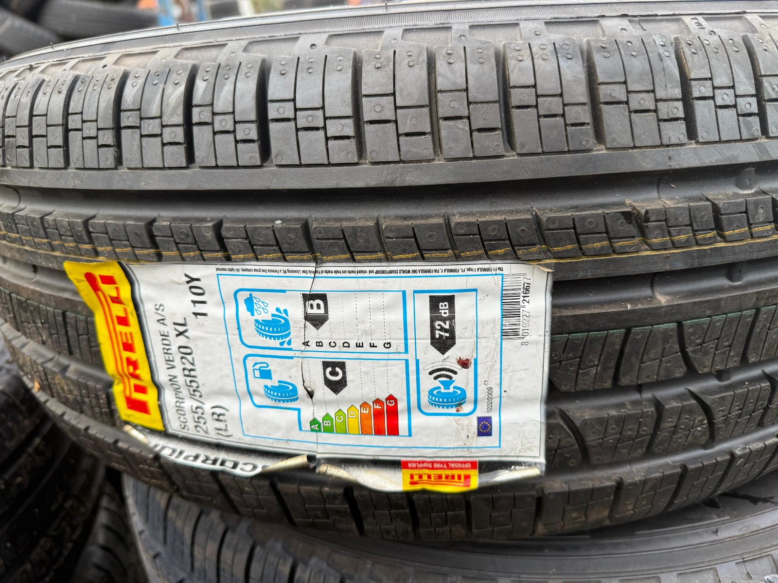 New 255 55 20 Pirelli, All Season, XL, LR, M+S, 110Y, x1 Tyre (F1_tyres) YD150