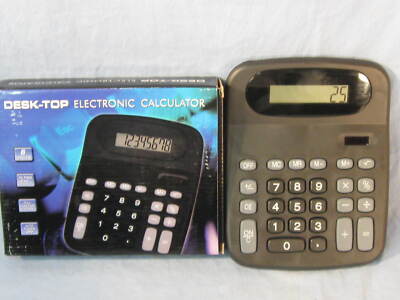 Solar Power Desk-Top Electronic Calculator NOS