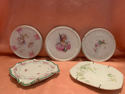 1970s Kiln Craft green dots. Peach flowers Staffordshire Potteries bread-and-butter or side plate Staffordshire Tableware Vintage