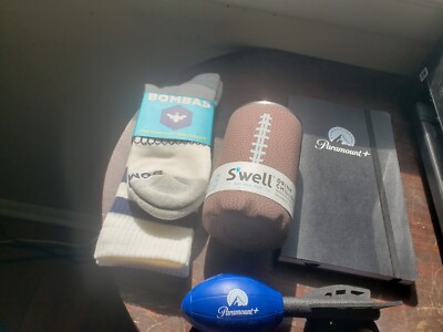 S'well insulated tumbler,  Paramount+ bundle and Bombas Socks