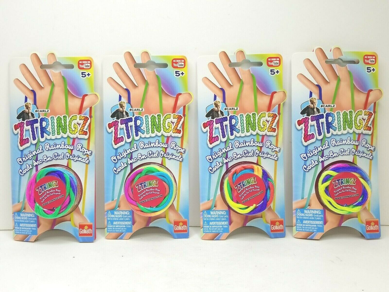 4 ZTRINGZ Original Rainbow Rope Create Finger String Shape Act...