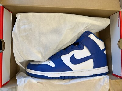 Nike Dunk High Game Royal Size 15 DD1399-102 White Game Royal Total Orange 