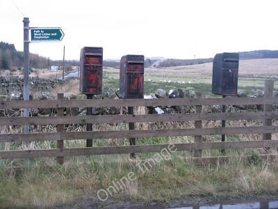 Photo 6x4 Post boxes at Crosswood Tarbrax/NT0255 Redundant postboxes put c2011