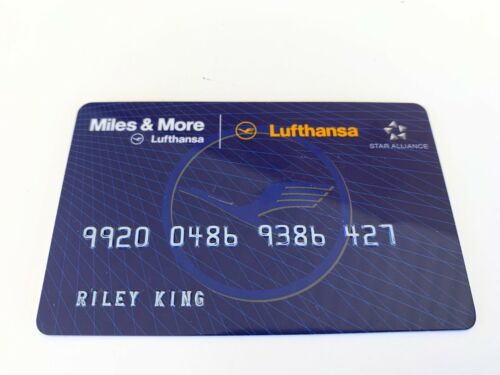 BB King OWNED Lufthansa Airlines Miles Card JULIENS Estate
