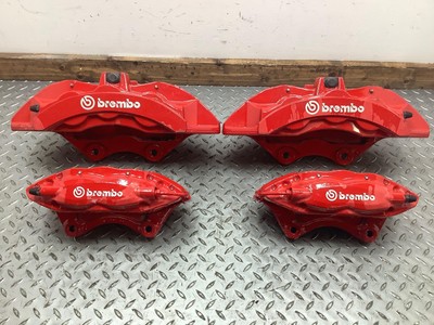 15-20 Dodge Charger Hellcat SRT8 OEM Brembo 6 Piston Brake Caliper Set (Red)