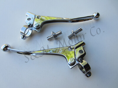 TRIUMPH BSA NORTON HANDLEBAR BRAKE CLUTCH LEVER SET T100 T120 T150 BONNEVILLE