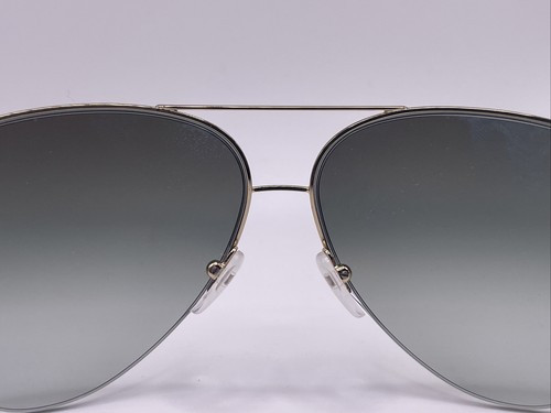 Pre-owned Victoria Beckham Vbs98 C29 Classic Grey Gold With Snake Tip - Women's Sunglasses In Light Brown Gold