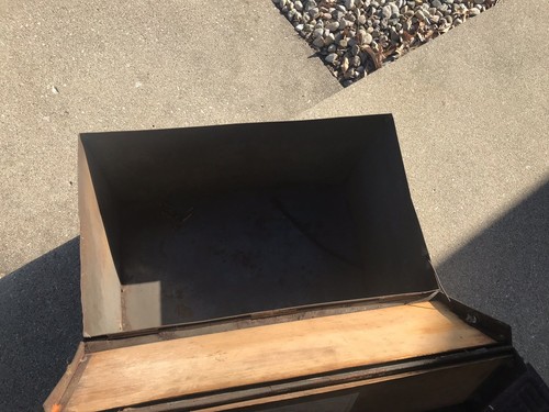 Vtg Antique Cracker Biscuit Metal/Wood Crate Box From Godfrey IL Clifton Inn