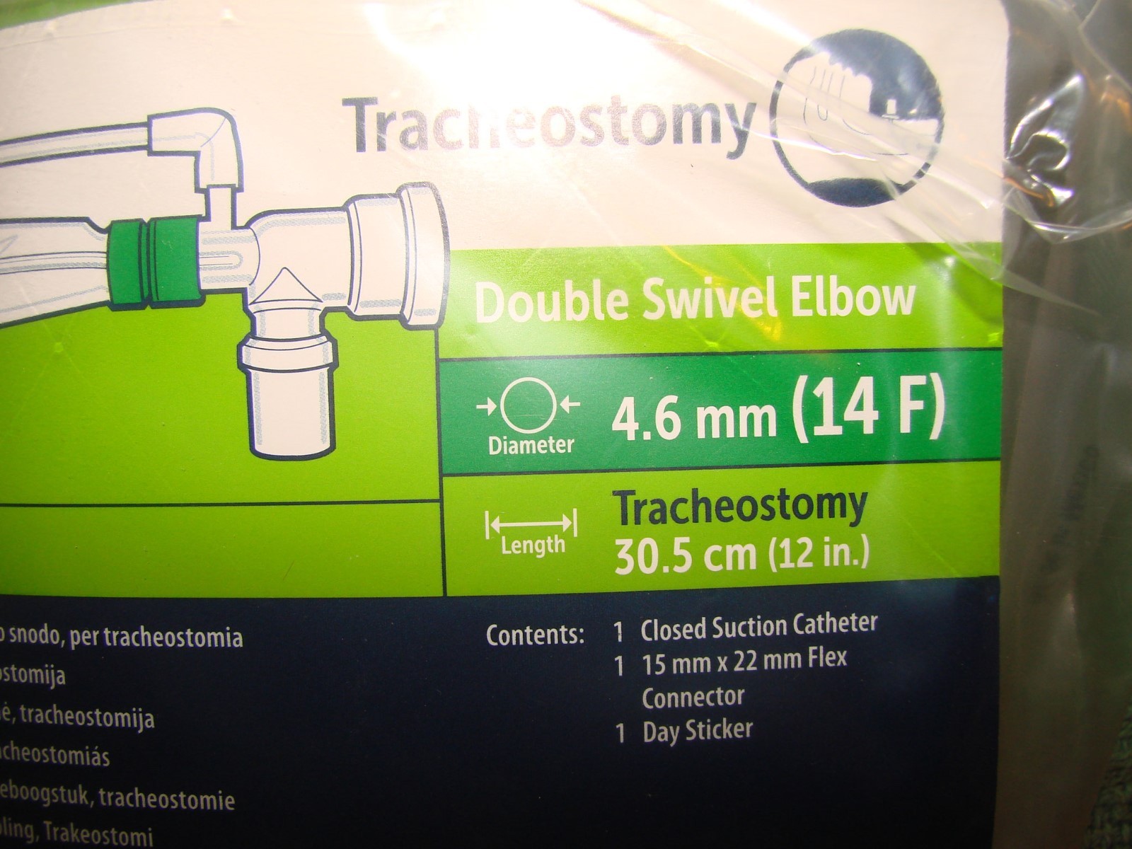 11 Halyard Closed Suction Sys. for Adults - 14F Ballard Tech 22103 Double Swivel