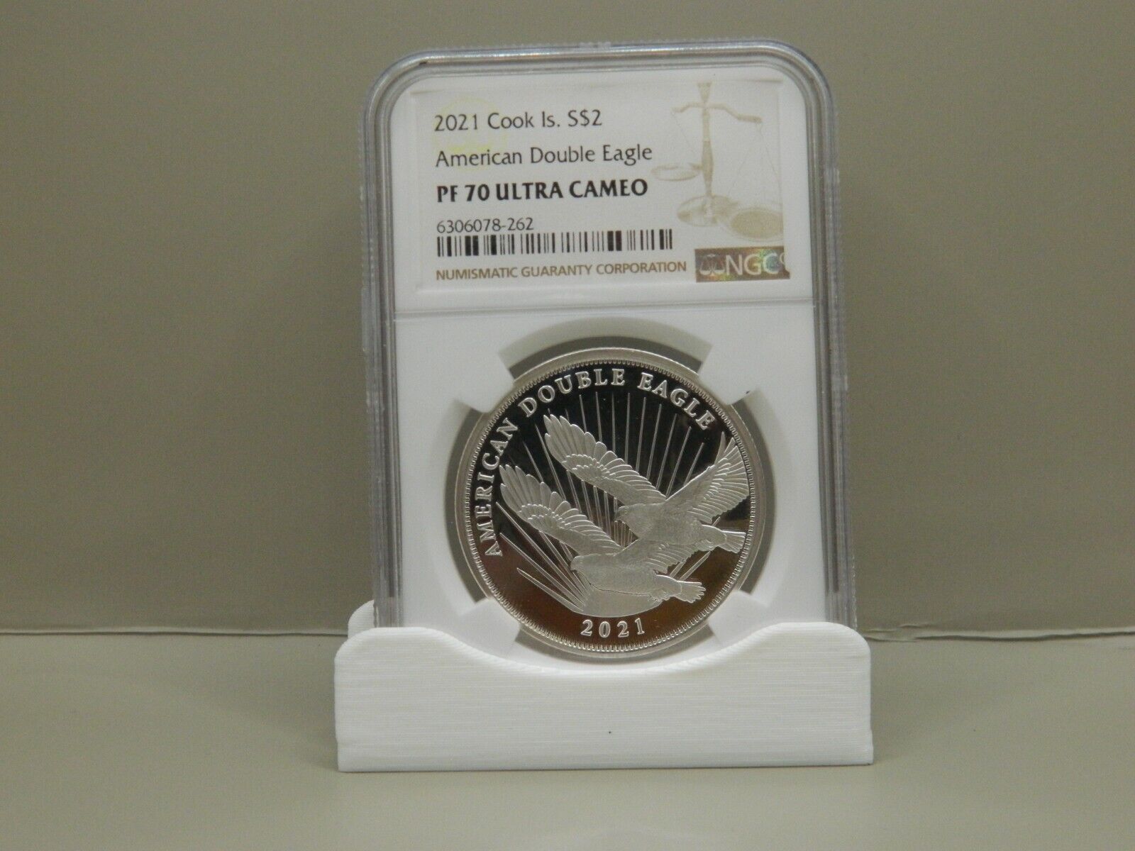 2021 COOK ISLANDS SILVER $2 AMERICAN DOUBLE EAGLE NGC PF70 2021 COOK ISLANDS SILVER $2 AMERICAN DOUBLE EAGLE NGC PF70