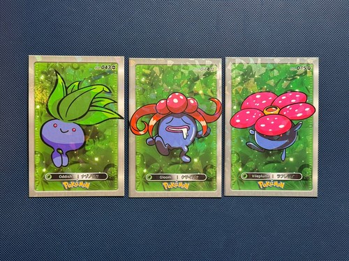 Pokemon Database Set Oddish Gloom Vileplume Cracked Ice Holo