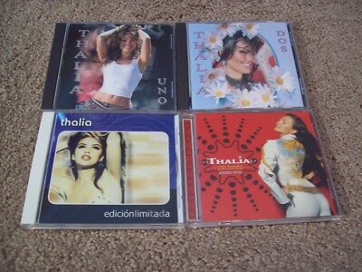 Thalia 4 CD Lot - Uno / Dos / Edicion Limitada / Con Banda Grandes Exitos *RARE*