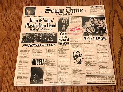 JOHN & YOKO/PLASTIC ONO BAND SOME TIME IN NEW YORK CITY DOUBLE LP STILL SEALED 
