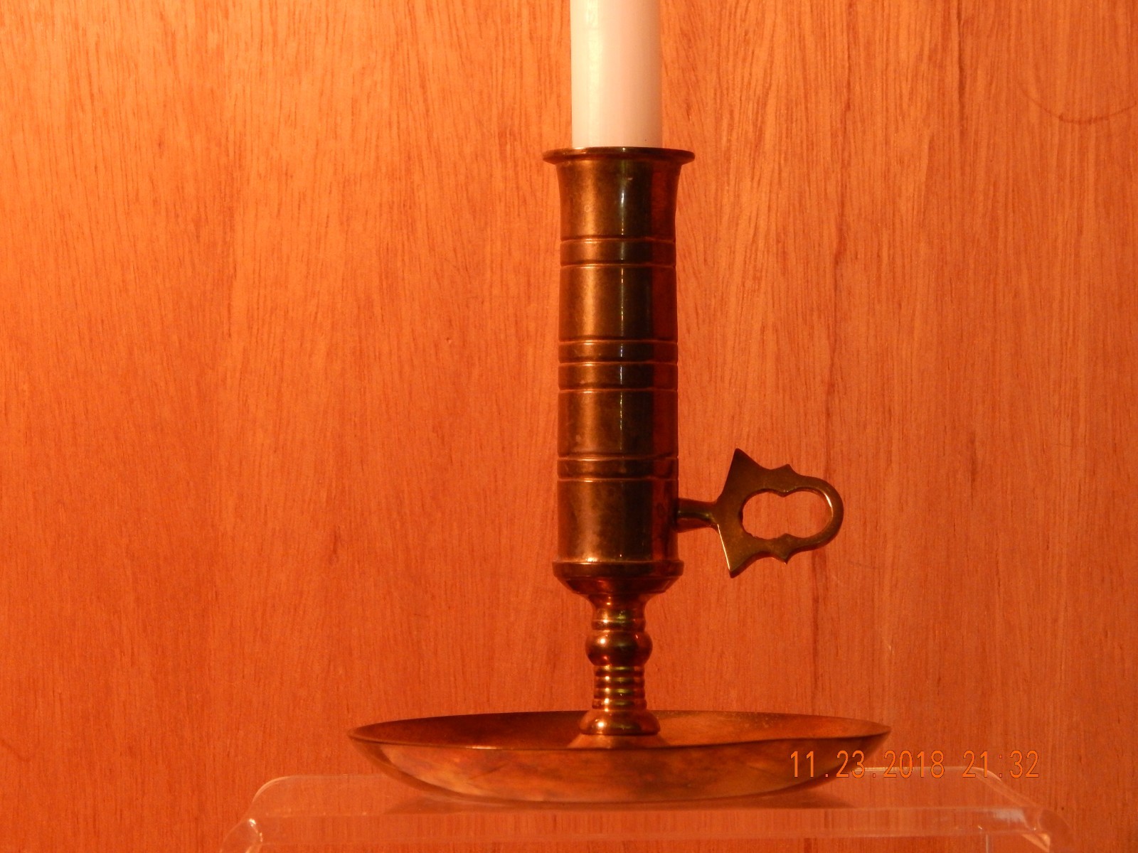 Vintage Brass Candle Holder with Moving Candle Height 5