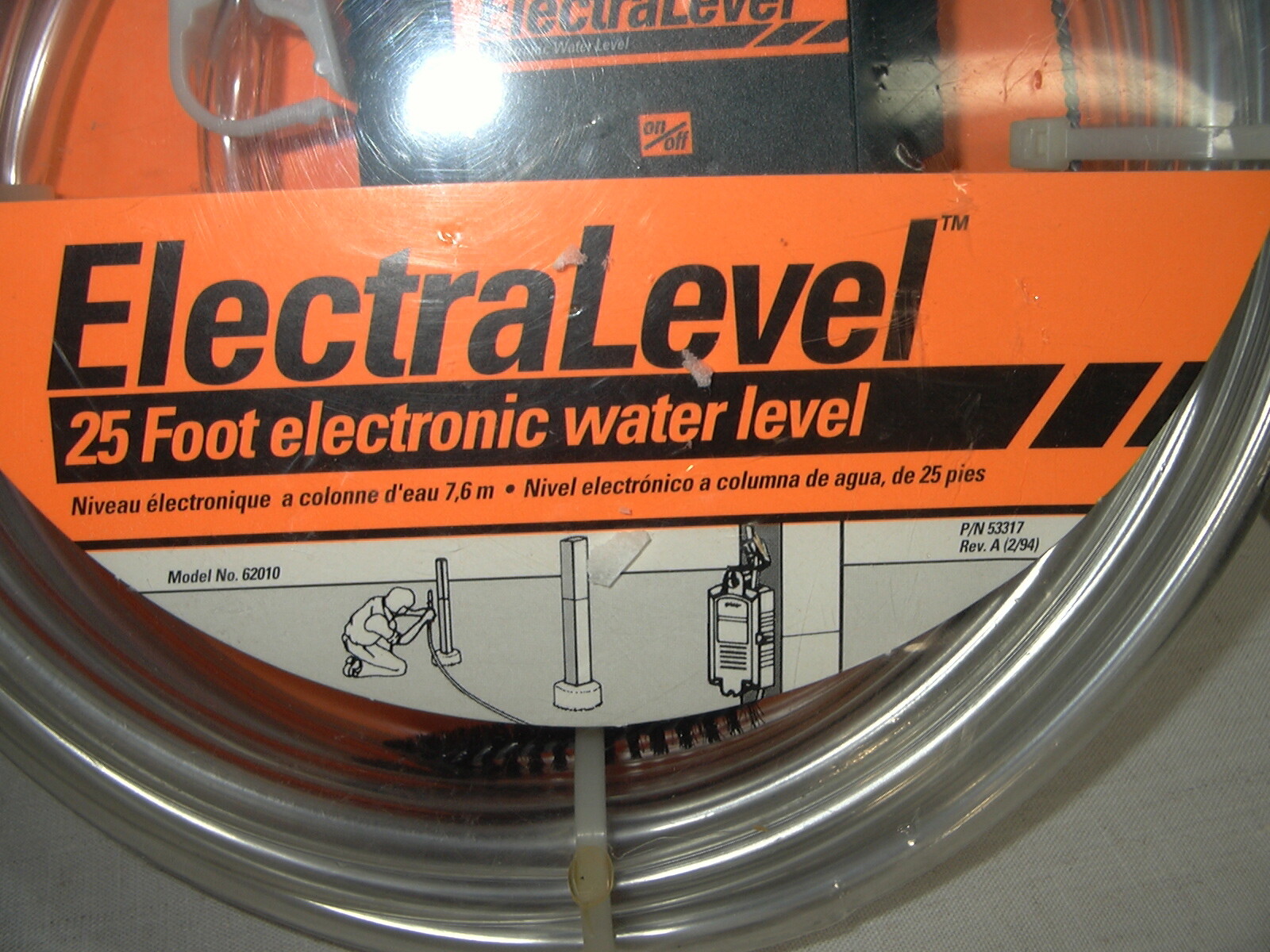 ZIRCON Electronic Water Level 25 Foot ElectraLevel NEW Model 62010 DIY M380Q