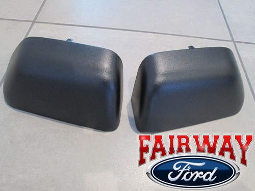 OEM Black Trailer Tow Mirror Covers For 2017-2019 Ford Super Duty Left & Right Set 10 thumbnail image