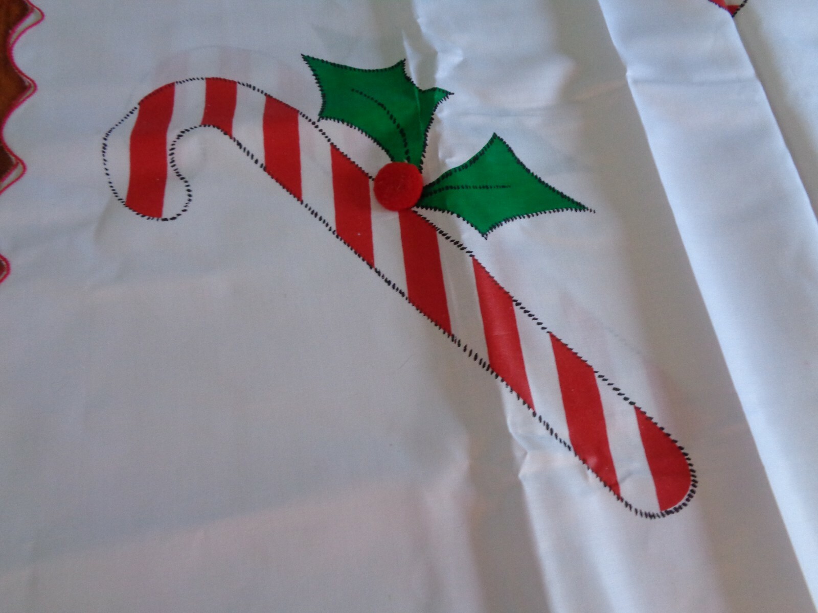 Christmas Candy Cane Valance Curtains 58