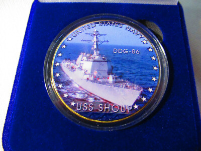 アメリカ海軍 DDG86 SHOUP チャレンジコイン アメリカ海軍 DDG86 SHOUP チャレンジコイン（素敵な US NAVY