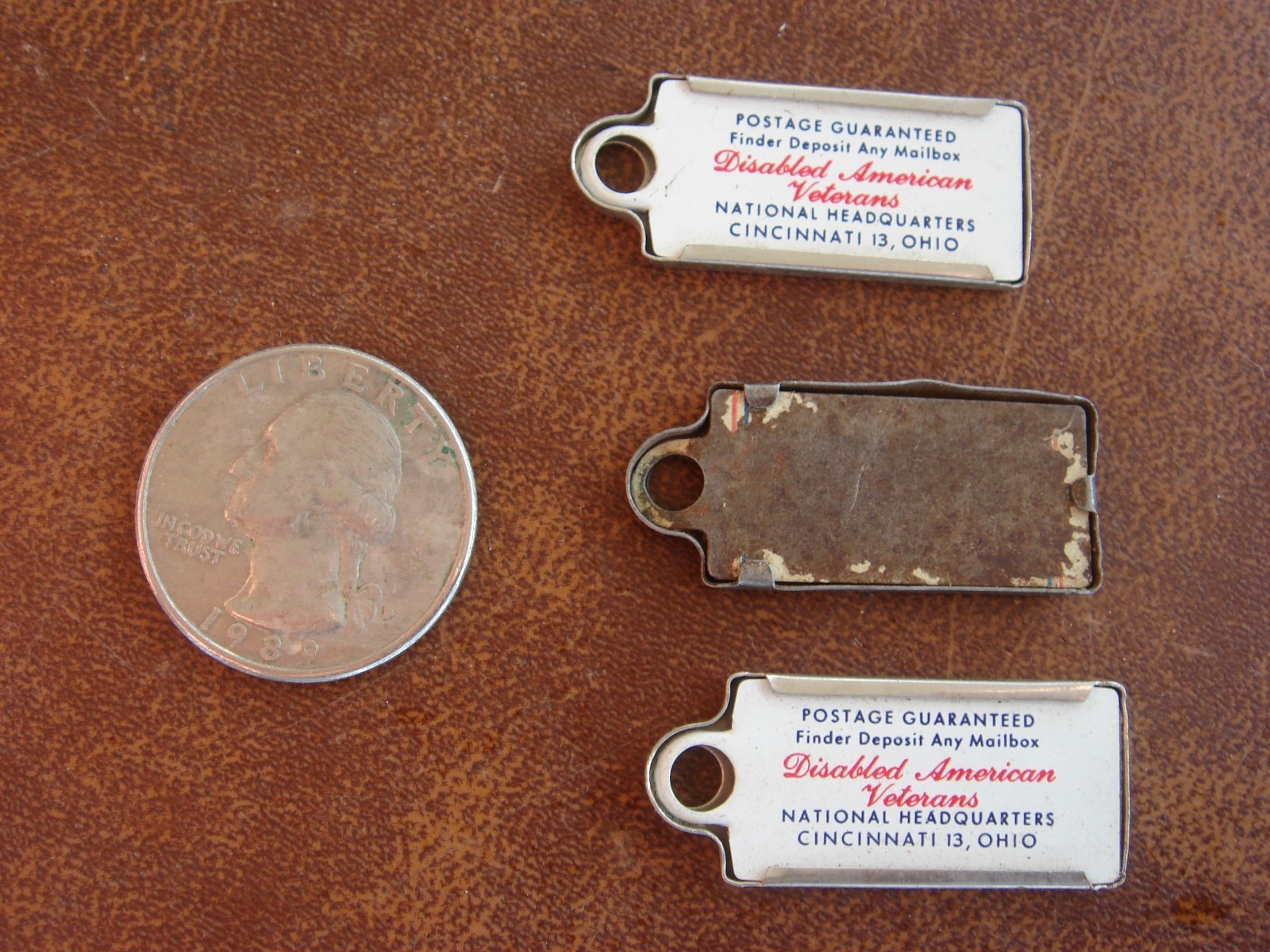 3 Vintage DAV License Plates Reno County Kansas 1949 & 1963 Lot